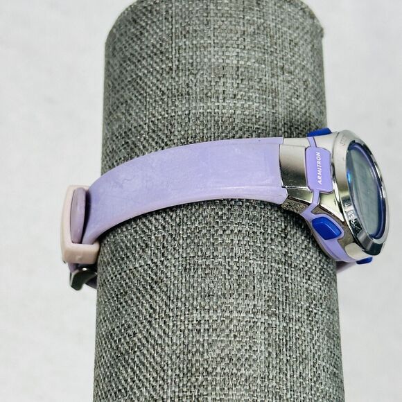 Armiton Watch Womens 27mm Purple Pro Sport Digital Alarm Day Date New Battery - Picture 4 of 9